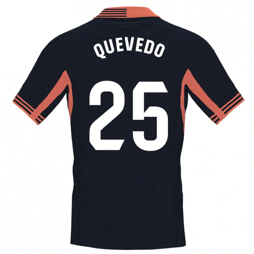 Danxen Kinder Alex Quevedo #25 Trikot Schwarz Weiß Orange Torwarttrikot 2025/26