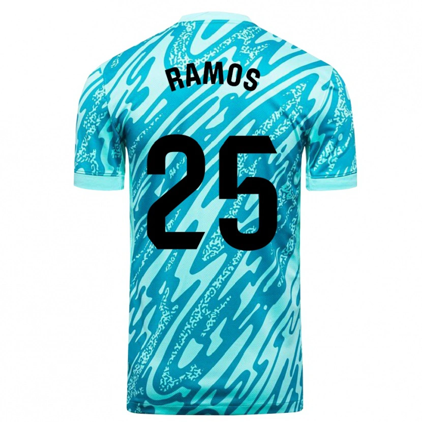 Danxen Kinder Alejandro Ramos #25 Trikot Himmelblau Weiß Torwarttrikot 2025/26
