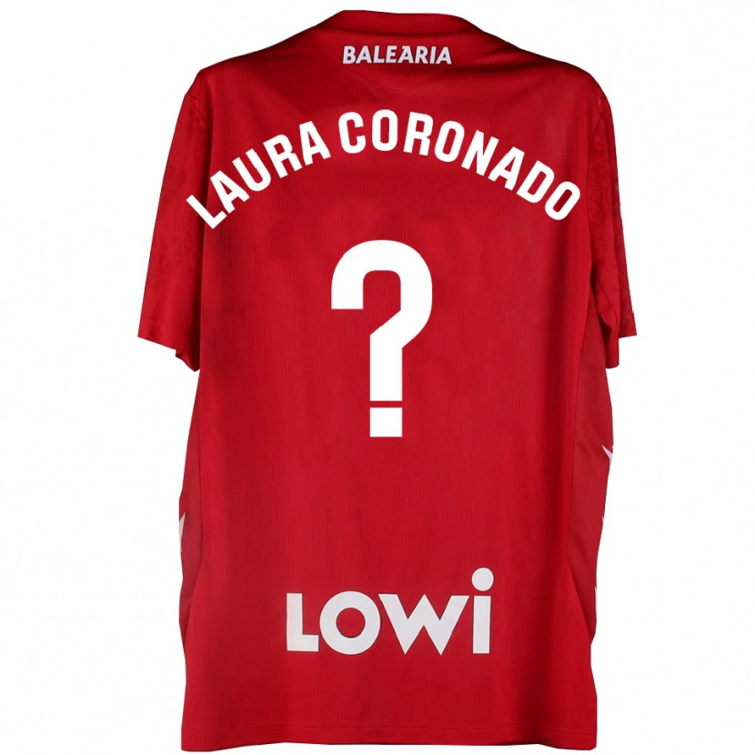 Danxen Kinder Laura Coronado Vilchez #0 Trikot Rot Weiß Torwarttrikot 2025/26