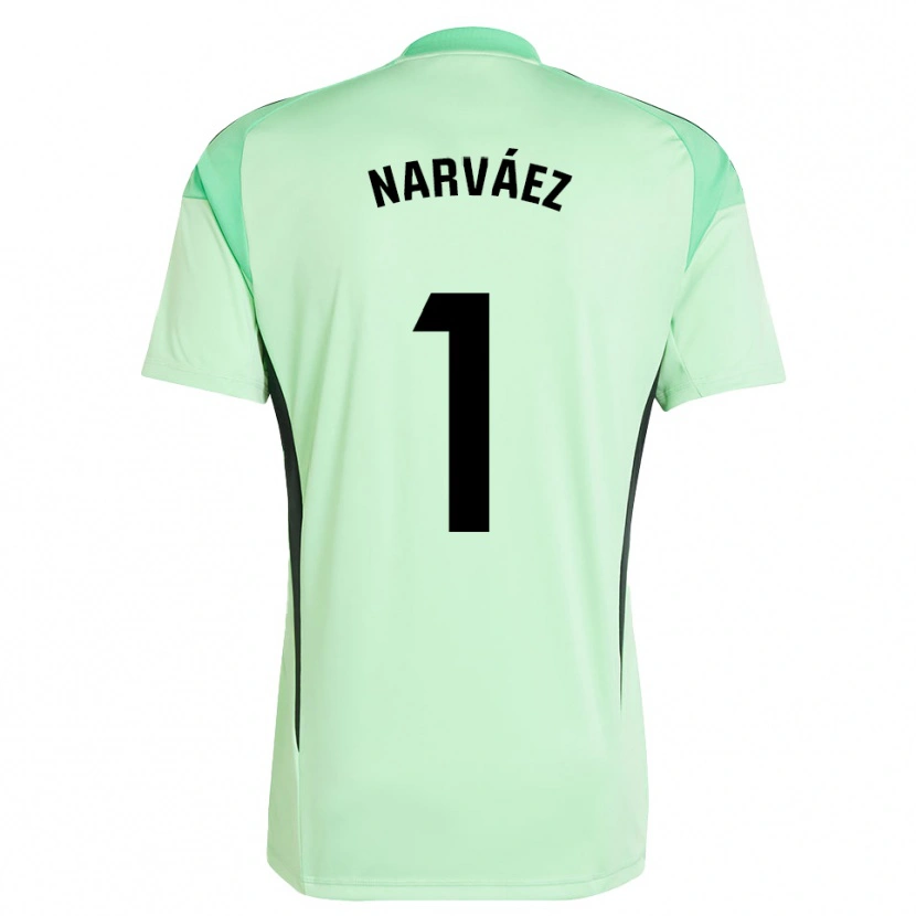 Danxen Kinder Miguel Narváez #1 Trikot Hellgrün Schwarz Torwarttrikot 2025/26