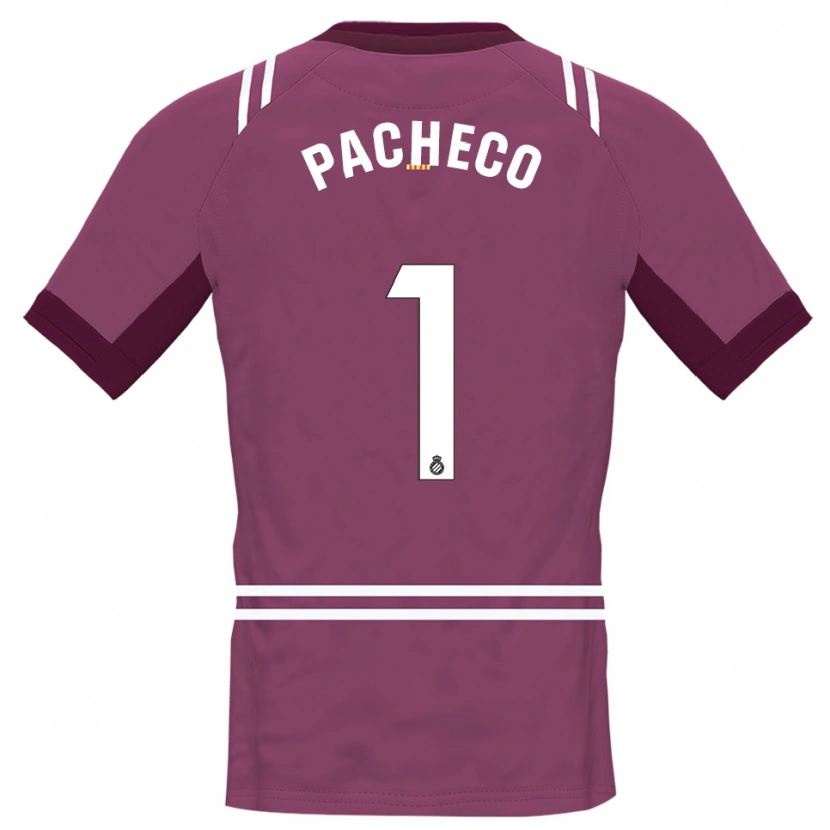 Danxen Kinder Álvaro Pacheco #1 Trikot Burgunderweiß Torwarttrikot 2025/26