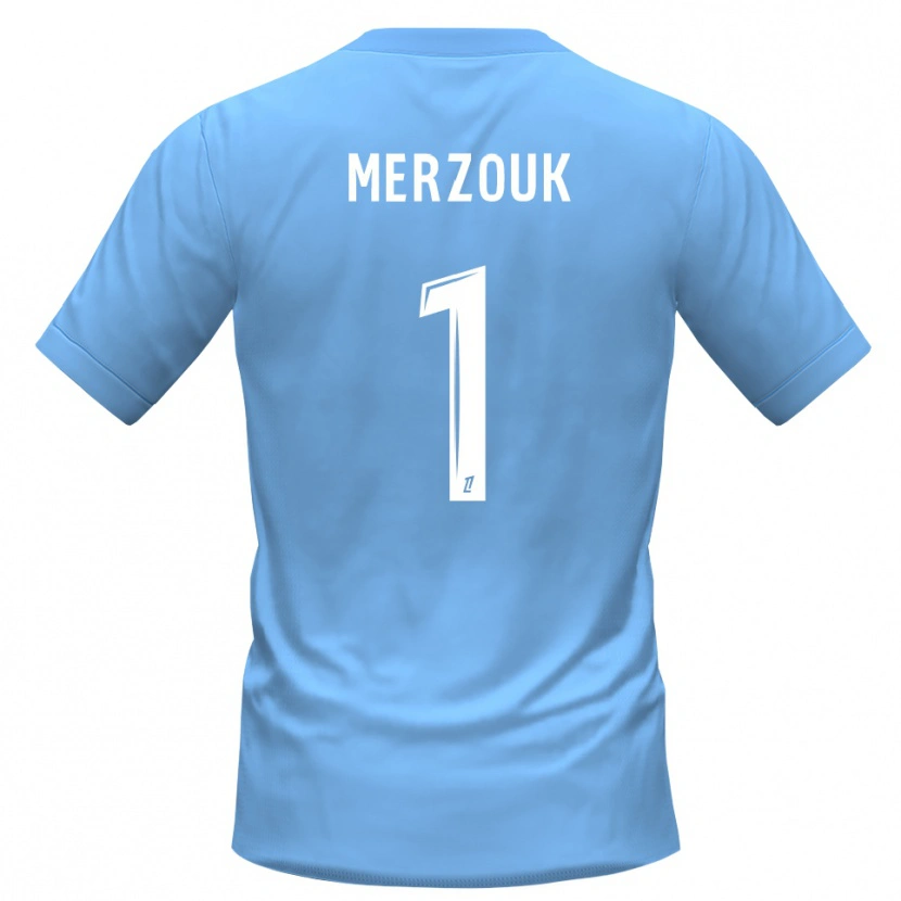 Danxen Kinder Samy Merzouk #1 Trikot Blau Schwarz Torwarttrikot 2025/26