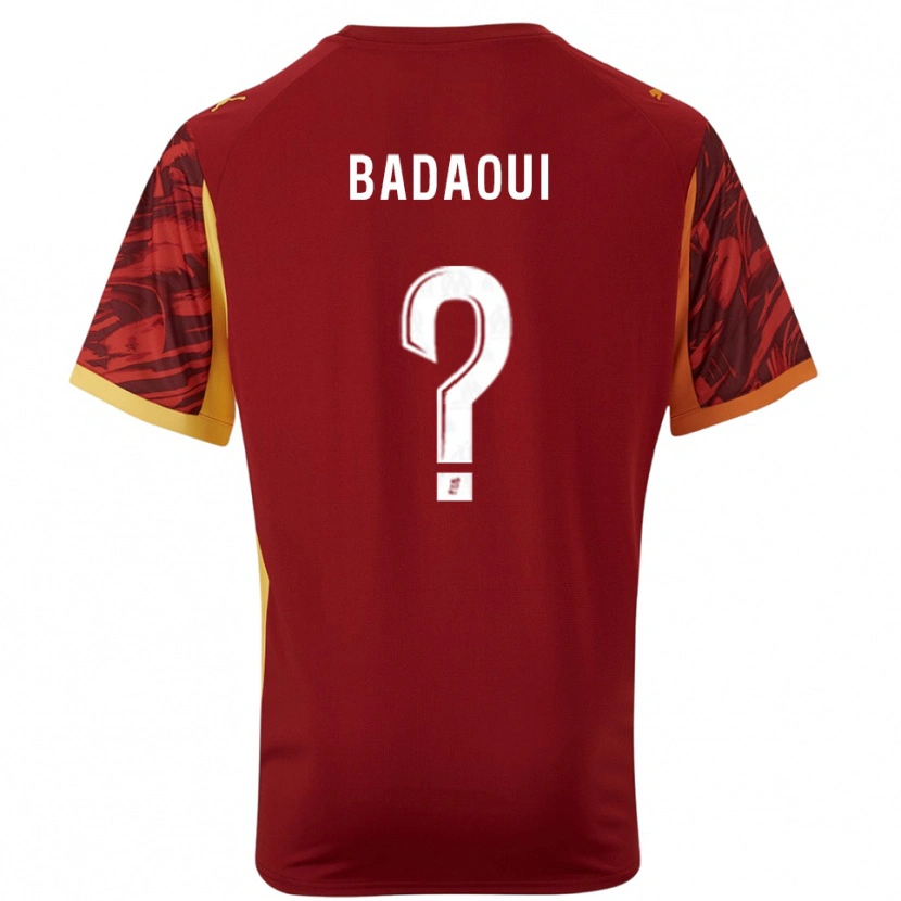 Danxen Kinder Yassine Badaoui #0 Trikot Burgunderrot Braun Torwarttrikot 2025/26