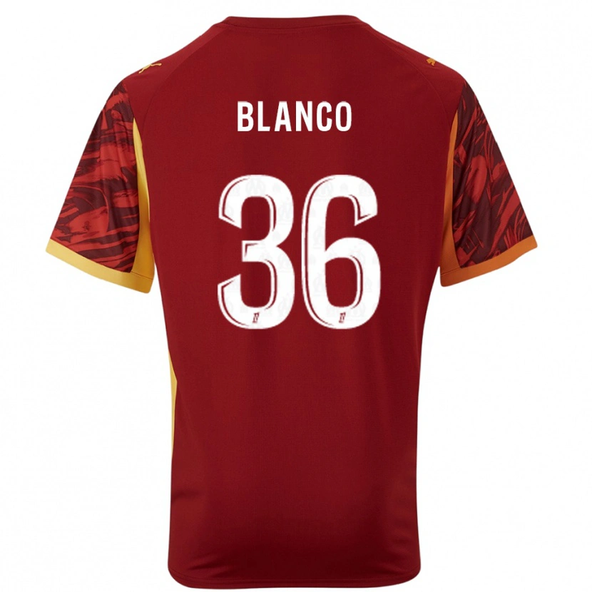 Danxen Kinder Rubén Blanco #36 Trikot Burgunderrot Braun Torwarttrikot 2025/26