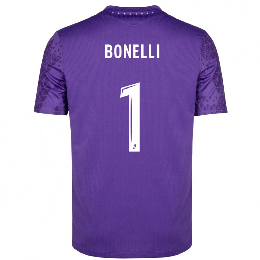 Danxen Kinder Lucas Bonelli #1 Trikot Lila Weiß Torwarttrikot 2025/26