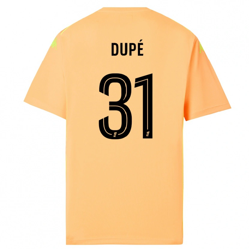 Danxen Kinder Maxime Dupé #31 Trikot Hellorange Schwarz Torwarttrikot 2025/26