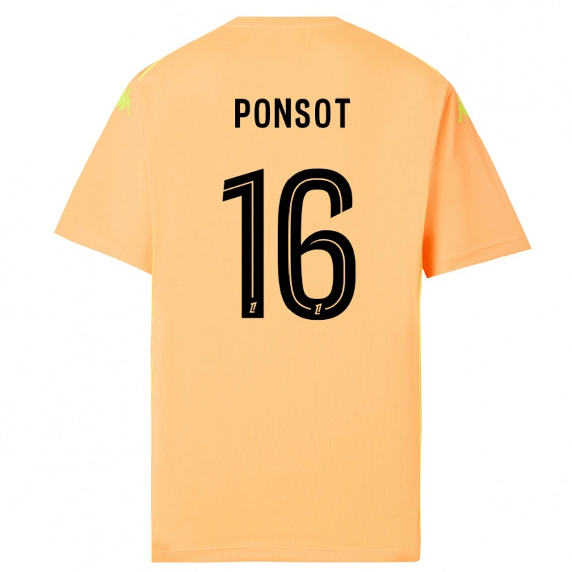 Danxen Kinder Martin Ponsot #16 Trikot Hellorange Schwarz Torwarttrikot 2025/26