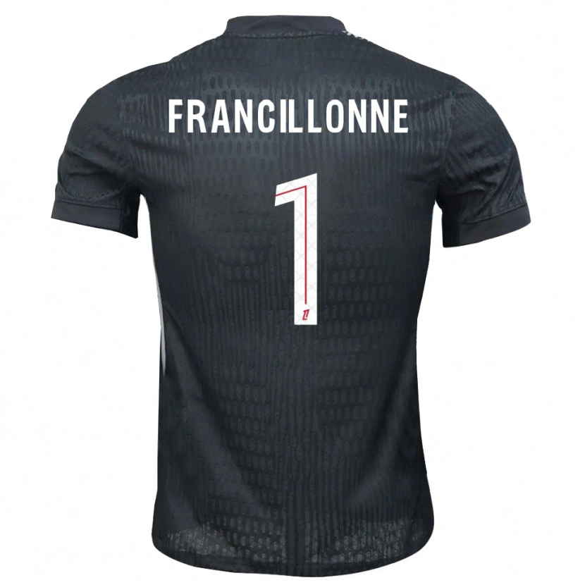 Danxen Kinder Bryan Francillonne #1 Trikot Dunkelgrau Schwarz Torwarttrikot 2025/26
