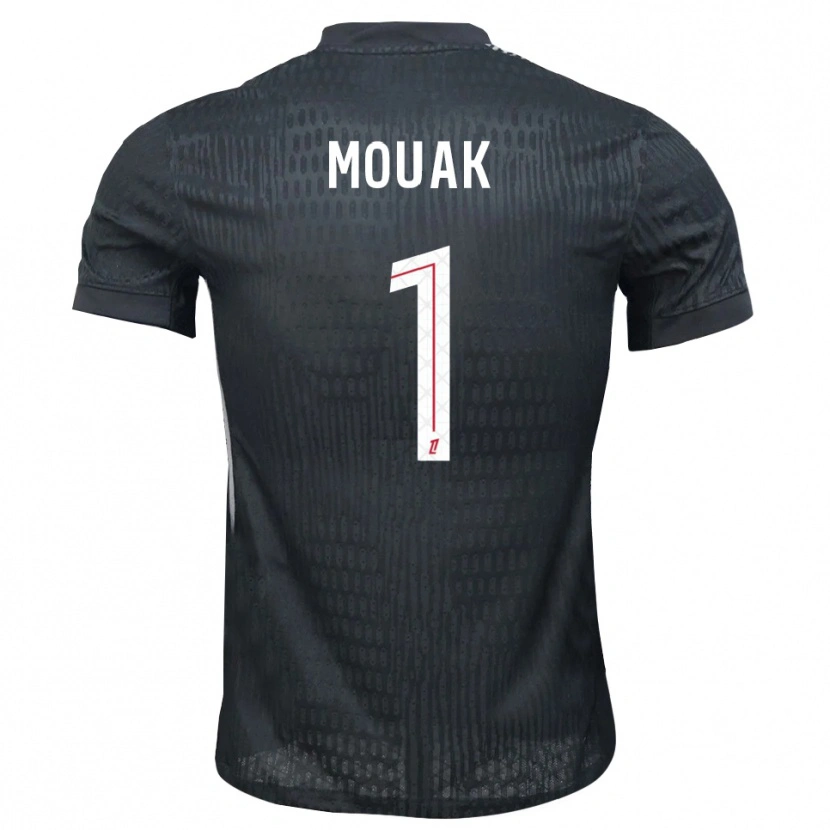 Danxen Kinder Adam Mouak #1 Trikot Dunkelgrau Schwarz Torwarttrikot 2025/26