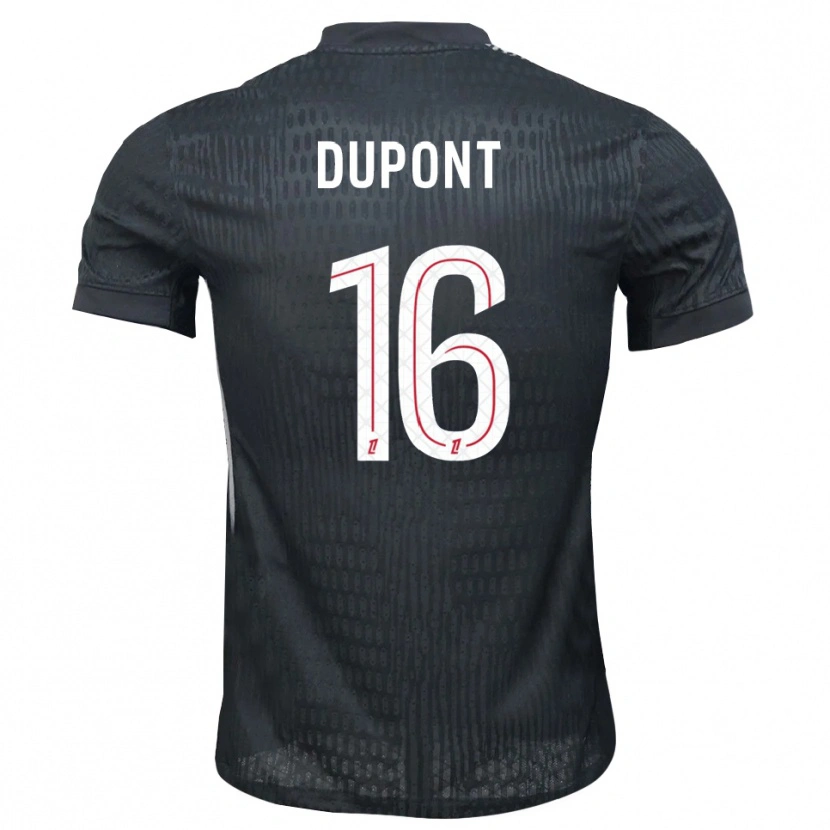 Danxen Kinder Raphaël Dupont #16 Trikot Dunkelgrau Schwarz Torwarttrikot 2025/26