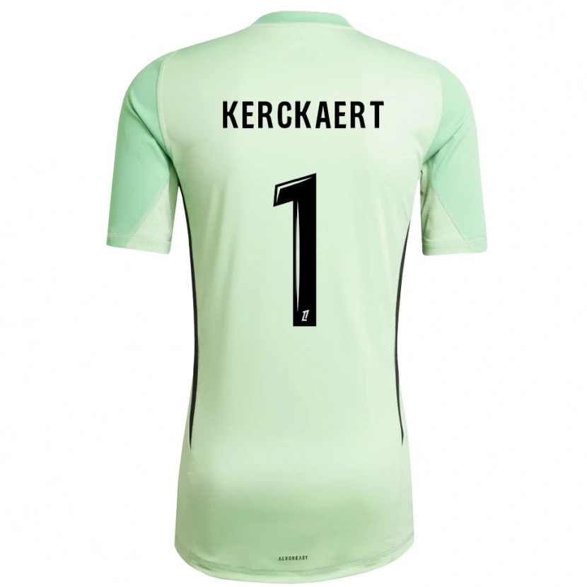 Danxen Kinder Gabriel Kerckaert #1 Trikot Hellgrün Schwarz Torwarttrikot 2025/26