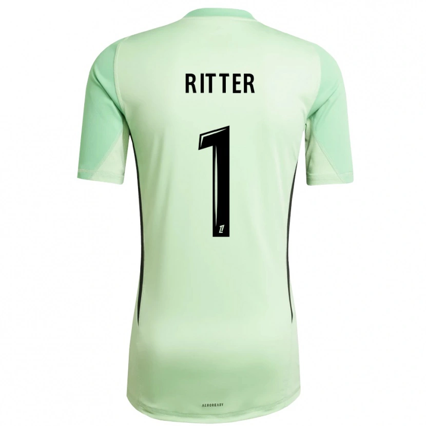 Danxen Kinder Maxime Ritter #1 Trikot Hellgrün Schwarz Torwarttrikot 2025/26