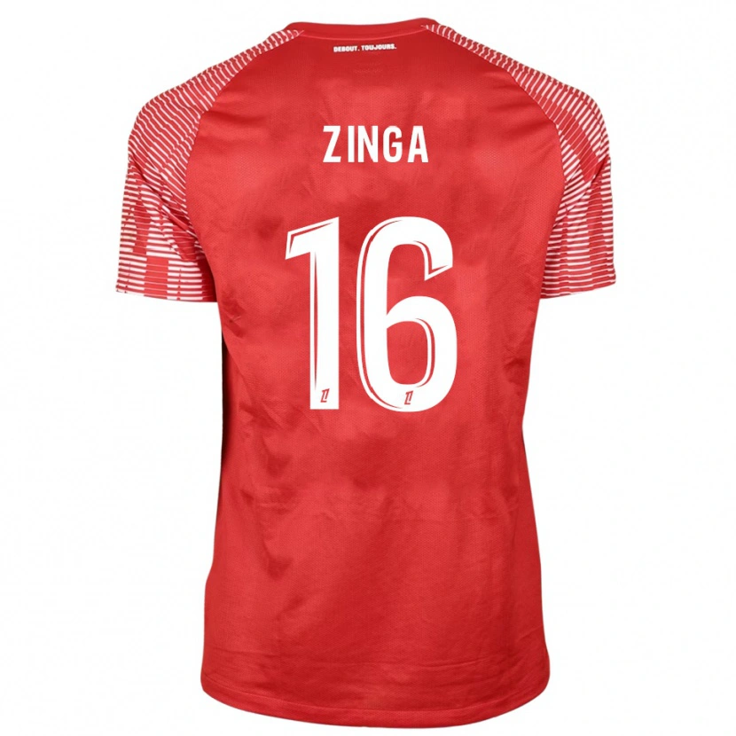 Danxen Kinder Melvin Zinga #16 Trikot Rot Weiß Torwarttrikot 2025/26