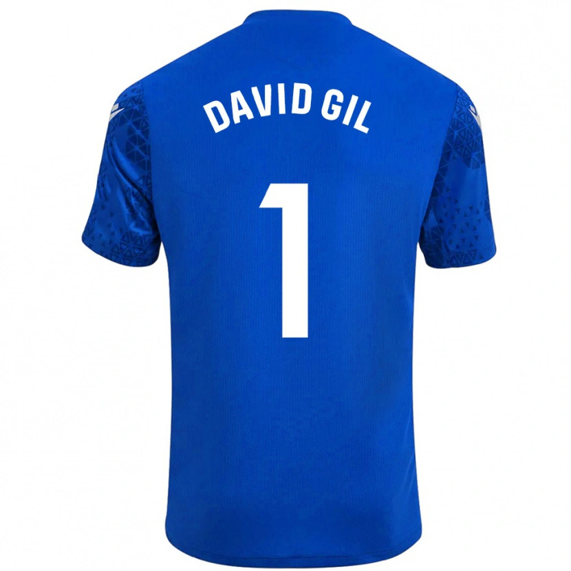 Danxen Kinder David Gil #1 Trikot Blau Weiß Torwarttrikot 2025/26