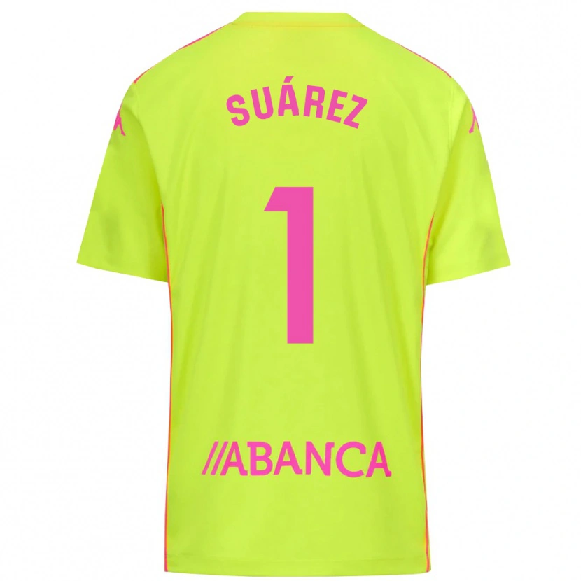 Danxen Kinder Brais Suárez #1 Trikot Gelb Grün Torwarttrikot 2025/26