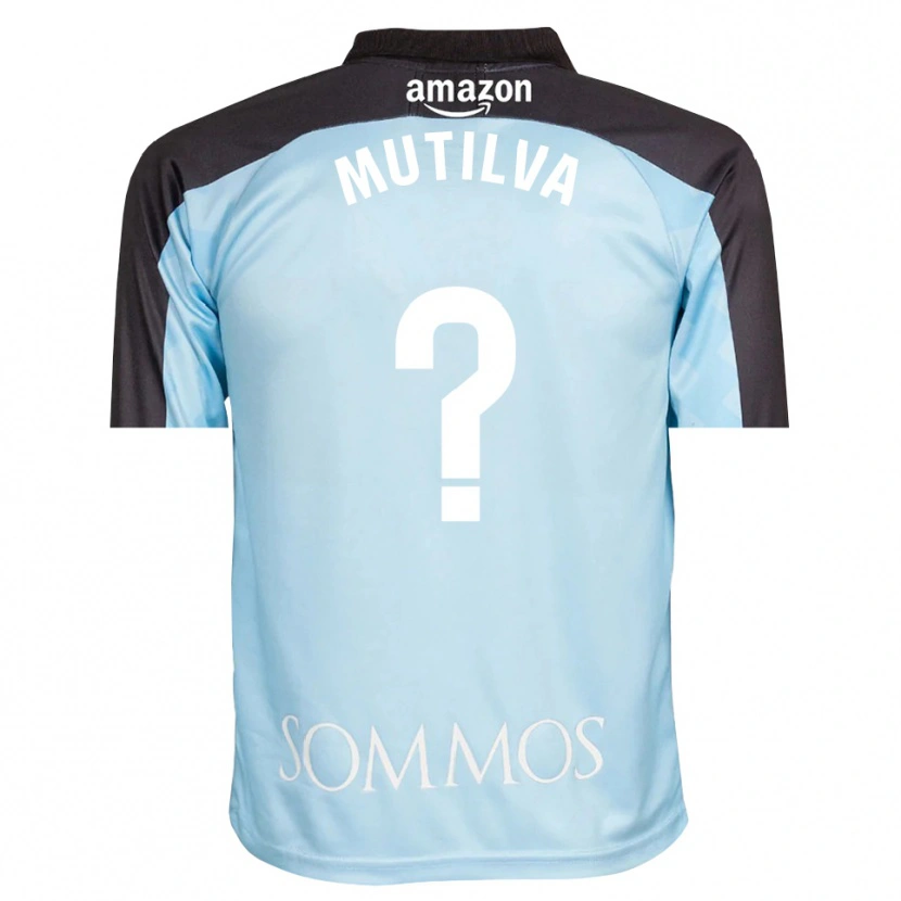 Danxen Kinder Aimar Mutilva #0 Trikot Hellblau Schwarz Torwarttrikot 2025/26