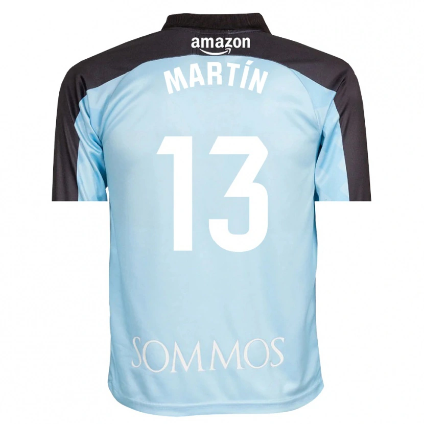 Danxen Kinder Dani Martín #13 Trikot Hellblau Schwarz Torwarttrikot 2025/26