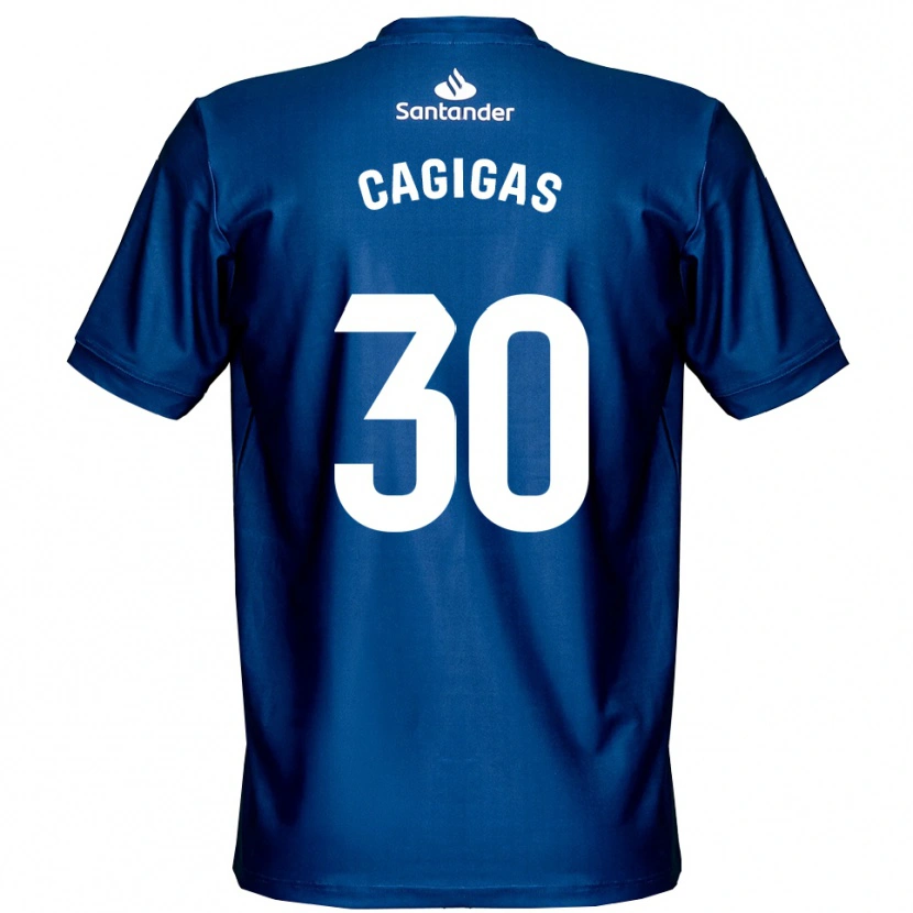 Danxen Kinder Iván Cagigas #30 Trikot Königsblau Weiß Torwarttrikot 2025/26
