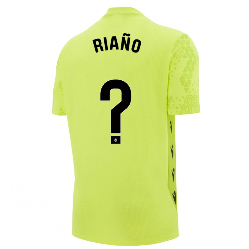 Danxen Kinder Marcos Riaño #0 Trikot Gelbgrün Schwarz Torwarttrikot 2025/26