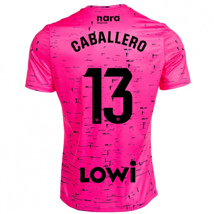 Danxen Kinder Hugo Caballero #13 Trikot Tiefpink Schwarz Torwarttrikot 2025/26