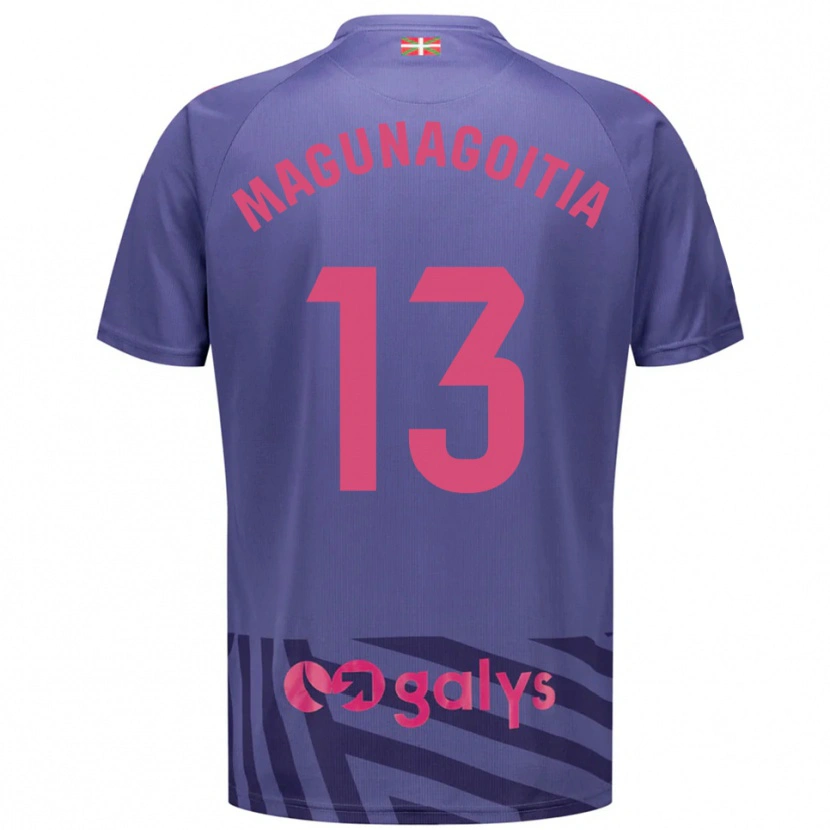 Danxen Kinder Jonmi Magunagoitia #13 Trikot Blaugrau Violett Torwarttrikot 2025/26