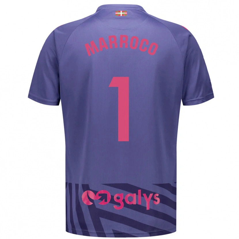 Danxen Kinder Marc Marroco #1 Trikot Blaugrau Violett Torwarttrikot 2025/26