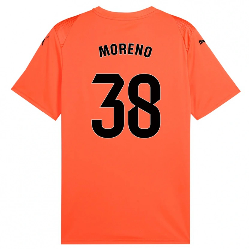 Danxen Kinder Gerard Moreno #38 Trikot Orange Schwarz Rot Torwarttrikot 2025/26