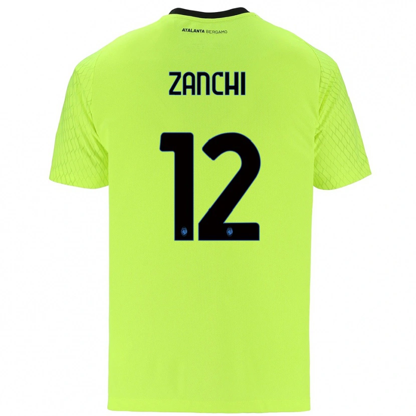 Danxen Kinder Edoardo Zanchi #12 Trikot Gelb Grün Rot Torwarttrikot 2025/26