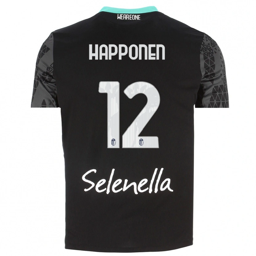 Danxen Kinder Ukko Happonen #12 Trikot Grau Schwarz Weiß Torwarttrikot 2025/26