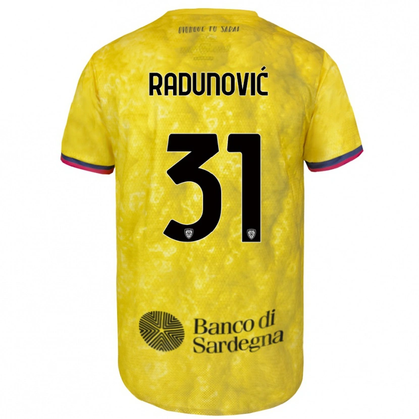 Danxen Kinder Boris Radunović #31 Trikot Gelb Schwarz Torwarttrikot 2025/26