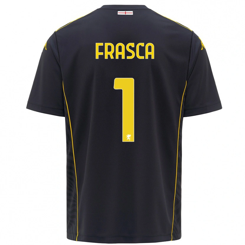 Danxen Kinder Andrea Frasca #1 Trikot Schwarz Gelb Torwarttrikot 2025/26
