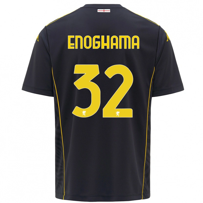 Danxen Kinder Isaac Enoghama #32 Trikot Schwarz Gelb Torwarttrikot 2025/26