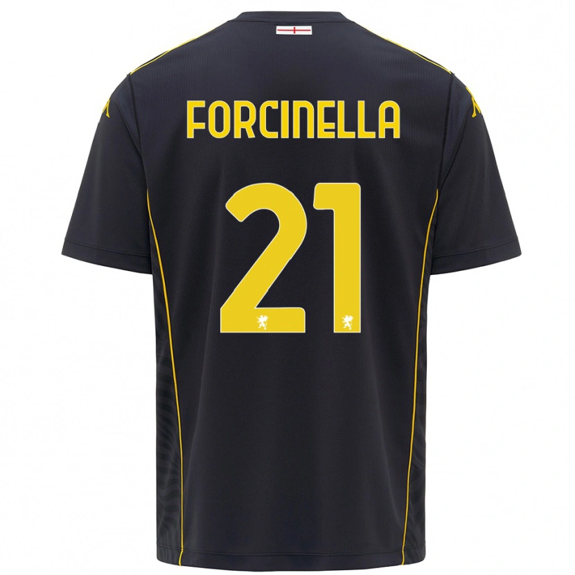 Danxen Kinder Camilla Forcinella #21 Trikot Schwarz Gelb Torwarttrikot 2025/26