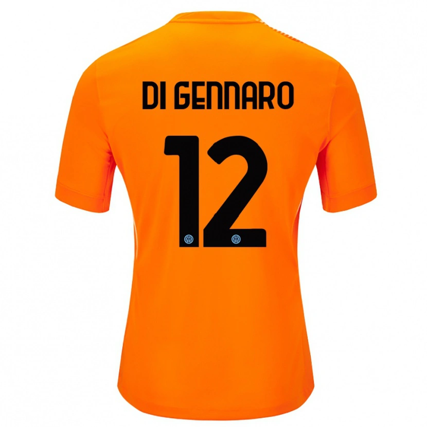 Danxen Kinder Raffaele Di Gennaro #12 Trikot Hellorange Schwarz Torwarttrikot 2025/26