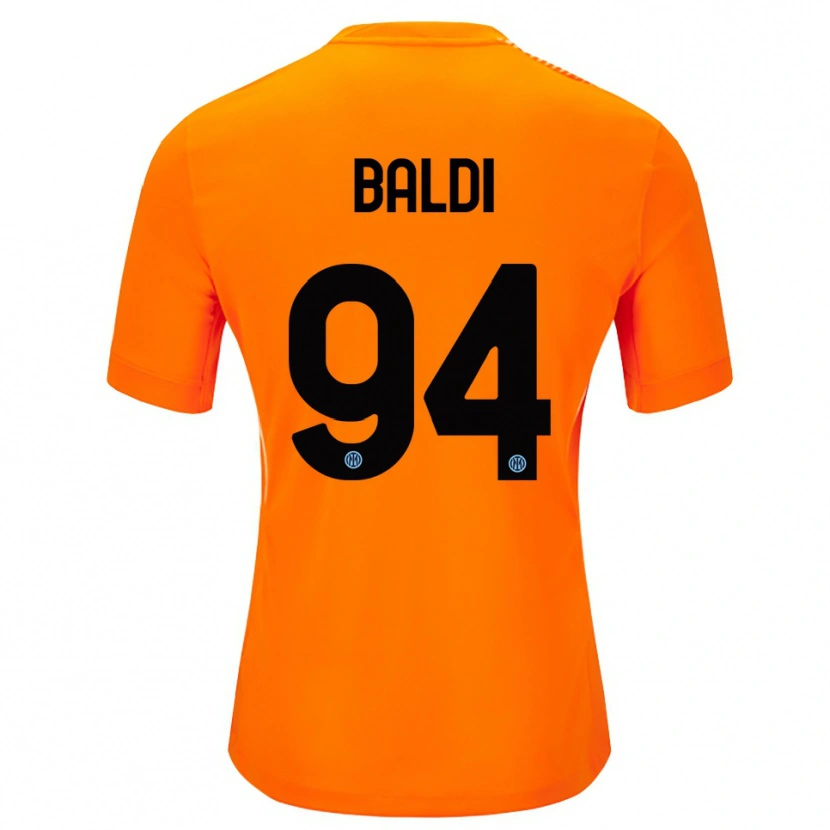 Danxen Kinder Rachele Baldi #94 Trikot Hellorange Schwarz Torwarttrikot 2025/26