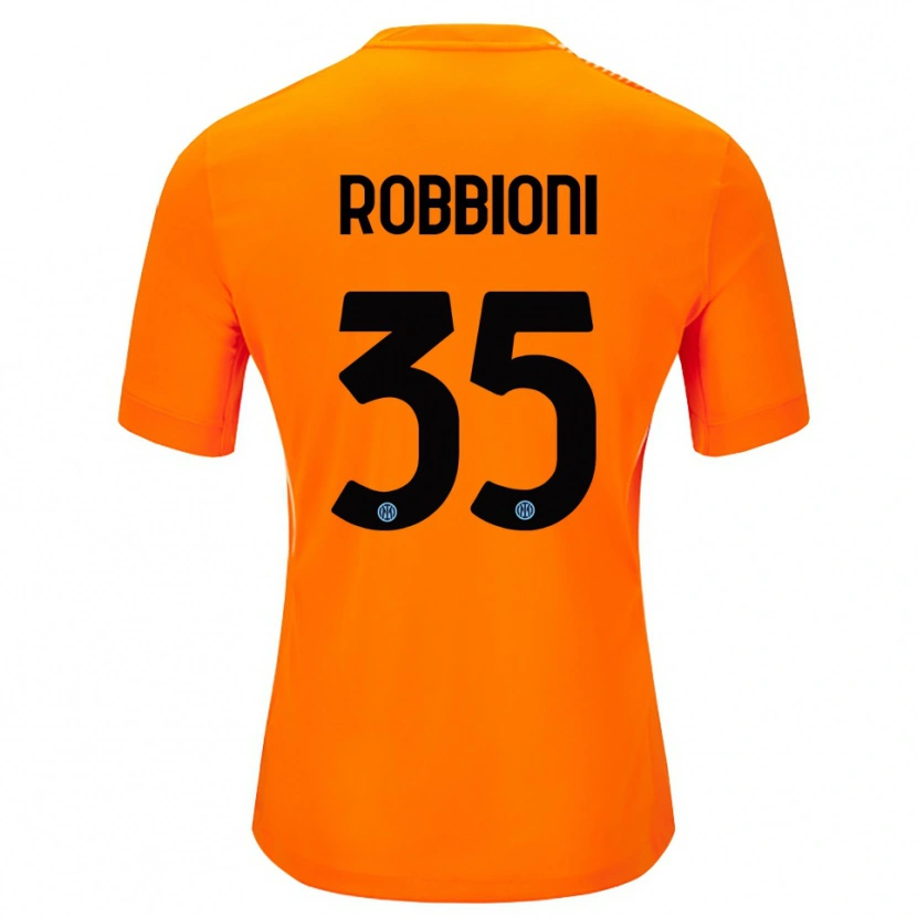 Danxen Kinder Matilde Robbioni #35 Trikot Hellorange Schwarz Torwarttrikot 2025/26