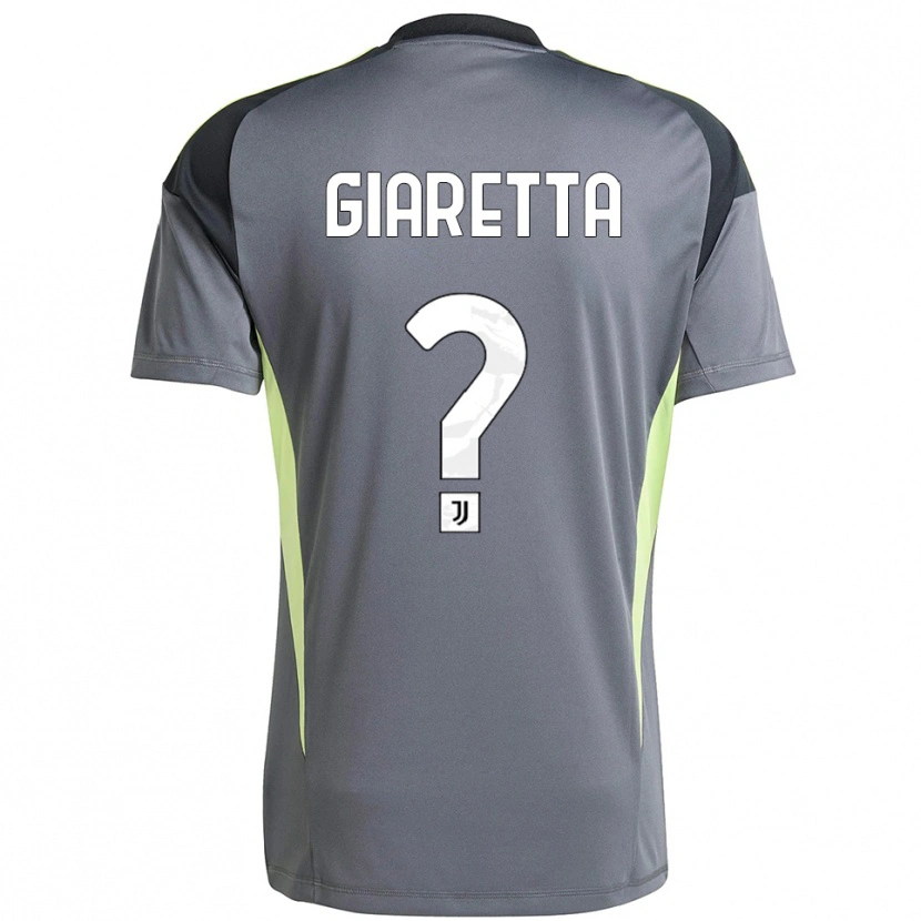 Danxen Kinder Emanuele Giaretta #0 Trikot Dunkelgrau Weiß Torwarttrikot 2025/26