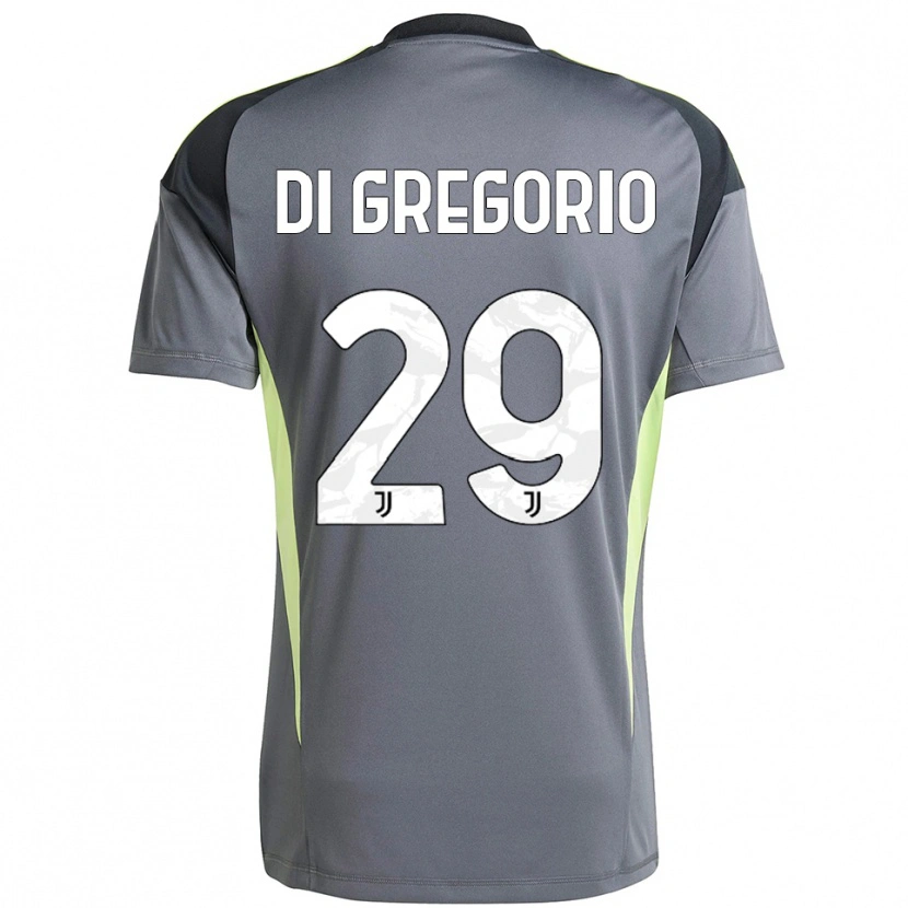 Danxen Kinder Michele Di Gregorio #29 Trikot Dunkelgrau Weiß Torwarttrikot 2025/26