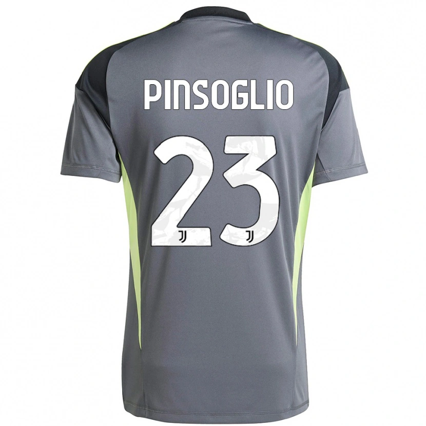 Danxen Kinder Carlo Pinsoglio #23 Trikot Dunkelgrau Weiß Torwarttrikot 2025/26