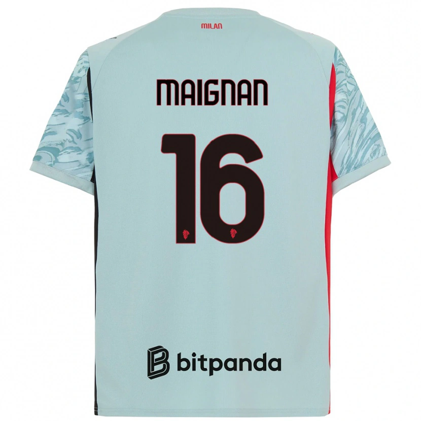 Danxen Kinder Mike Maignan #16 Trikot Hellblau Rot Torwarttrikot 2025/26