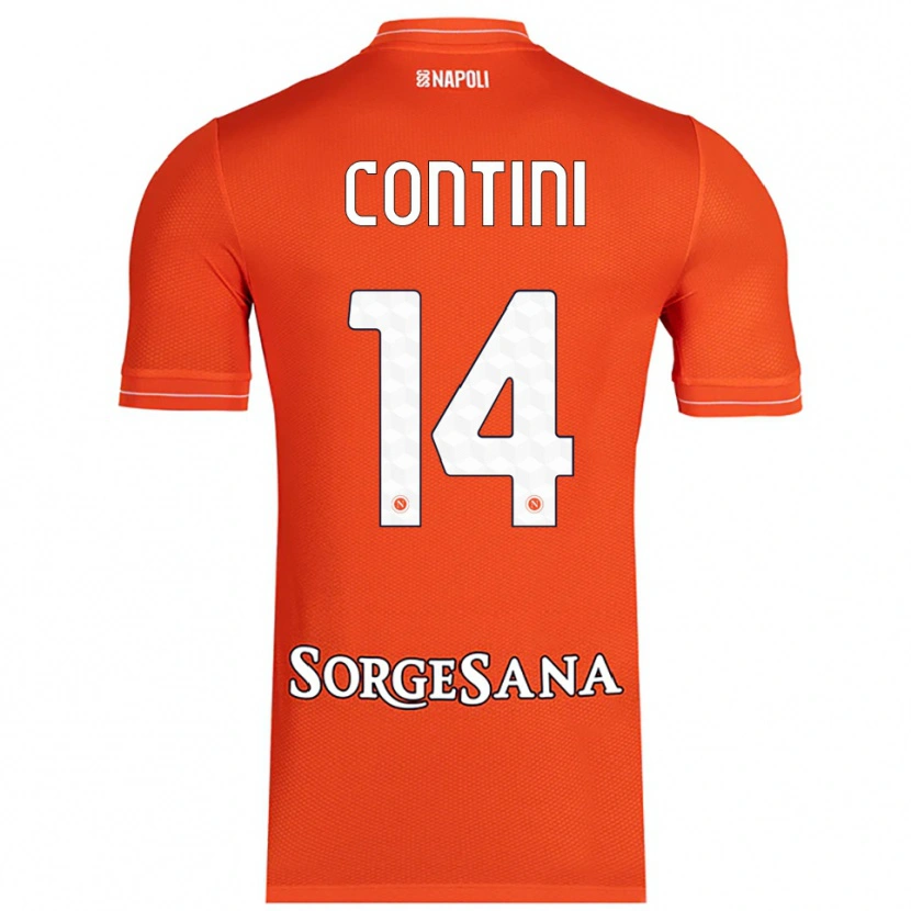 Danxen Kinder Nikita Contini #14 Trikot Orange Rot Weiß Torwarttrikot 2025/26