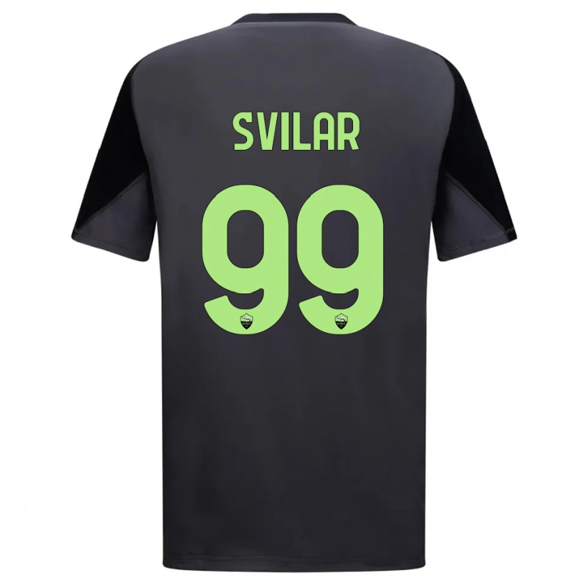 Danxen Kinder Mile Svilar #99 Trikot Schwarz Hellgrün Torwarttrikot 2025/26