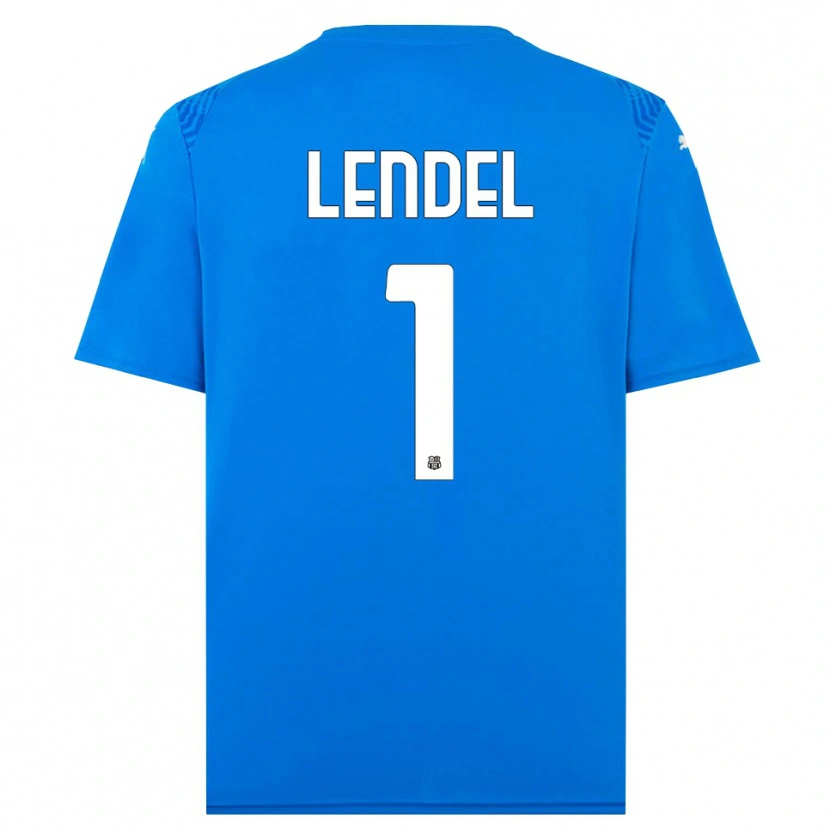 Danxen Kinder Davide Lendel #1 Trikot Blau Weiß Torwarttrikot 2025/26