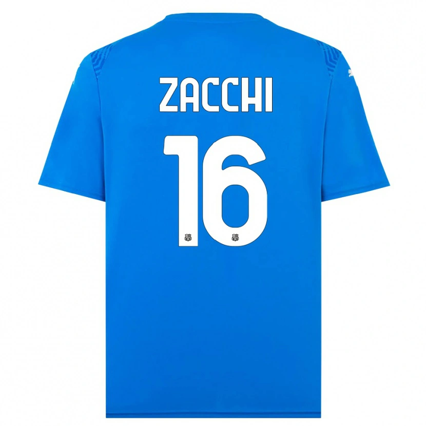 Danxen Kinder Gioele Zacchi #16 Trikot Blau Weiß Torwarttrikot 2025/26