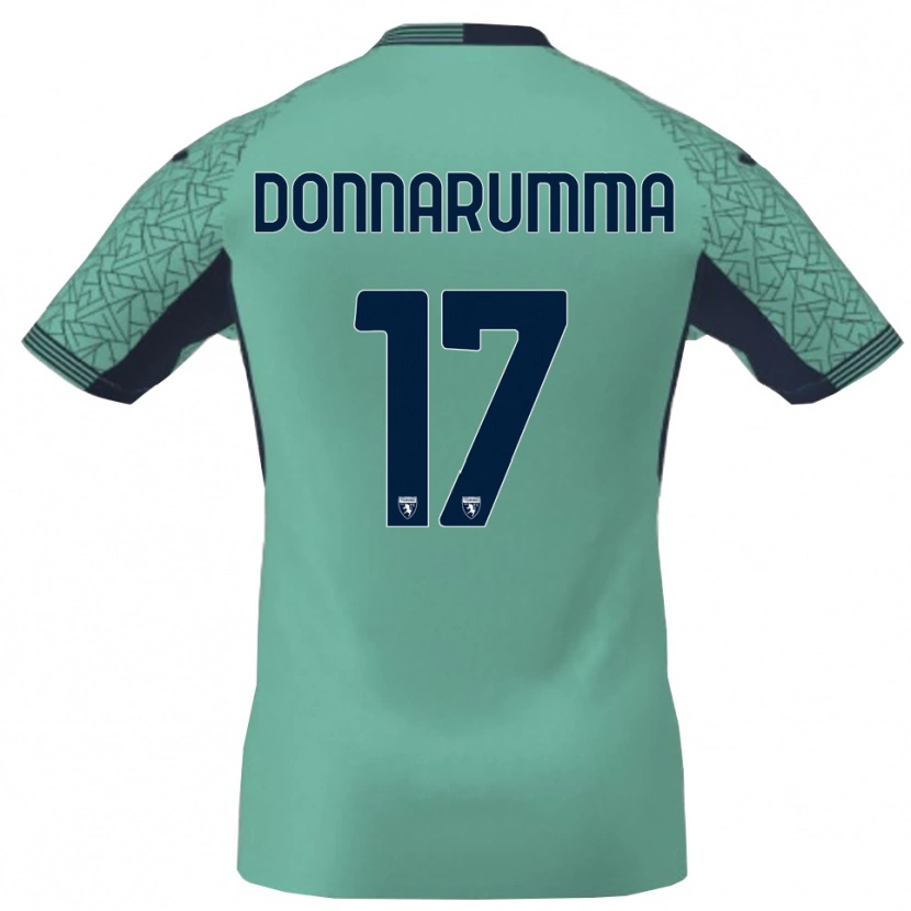 Danxen Kinder Antonio Donnarumma #17 Trikot Lagunenblau Torwarttrikot 2025/26