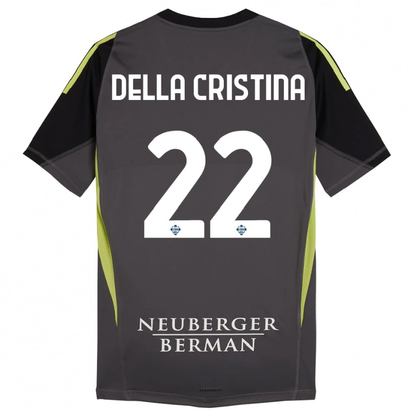Danxen Kinder Stefano Della Cristina #22 Trikot Schwarz Hellgrün Torwarttrikot 2025/26