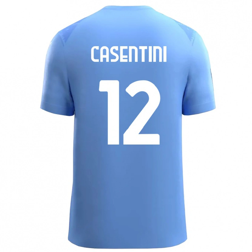Danxen Kinder Gabriele Casentini #12 Trikot Himmelblau Weiß Torwarttrikot 2025/26