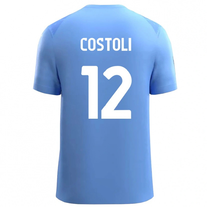 Danxen Kinder Luca Costoli #12 Trikot Himmelblau Weiß Torwarttrikot 2025/26