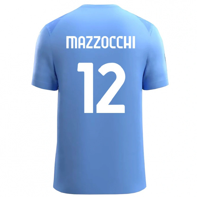 Danxen Kinder Alessandro Mazzocchi #12 Trikot Himmelblau Weiß Torwarttrikot 2025/26