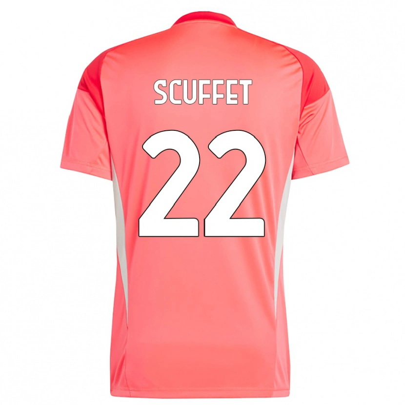 Danxen Kinder Simone Scuffet #22 Trikot Rot Weiß Torwarttrikot 2025/26